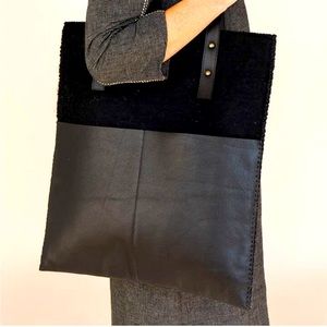 Mulxiply Leather & Felt Market Bag